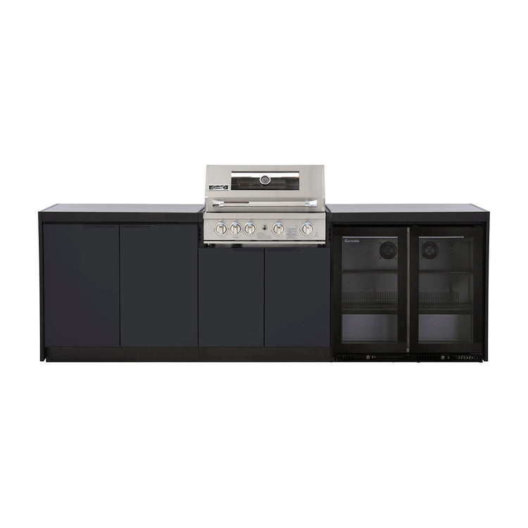 Cabinex Smart 4-Burner SS BBQ Kitchen Package with Concrete Benchtop - Large Size
