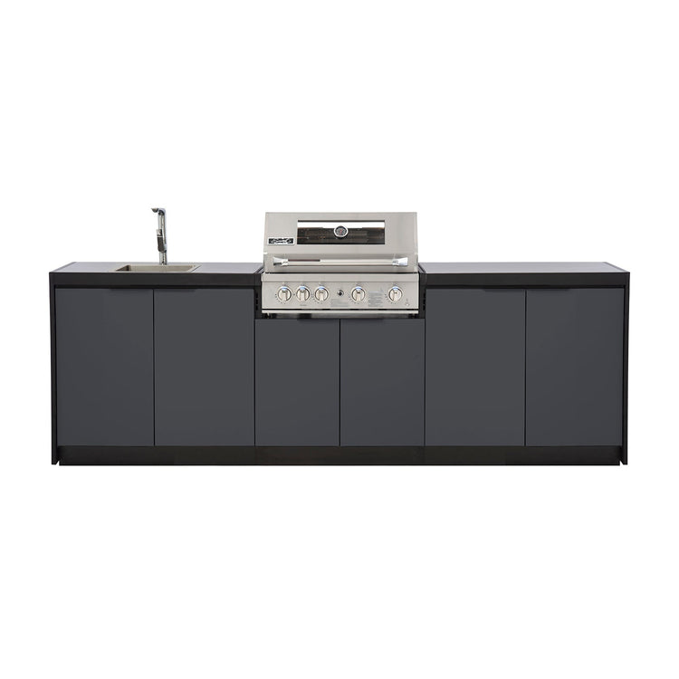 Cabinex Smart 4-Burner SS BBQ Kitchen Package with Concrete Benchtop - Large Size