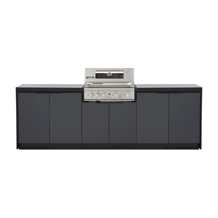Cabinex Smart 4-Burner SS BBQ Kitchen Package with Concrete Benchtop - Large Size