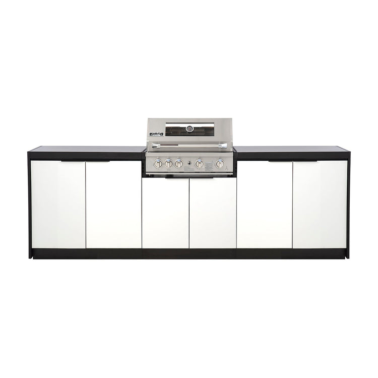 Cabinex Smart 4-Burner SS BBQ Kitchen Package with Concrete Benchtop - Large Size