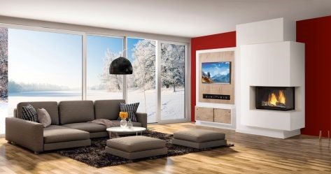 Cheminees Philippe Radiante 747 2V PR Wood Heater