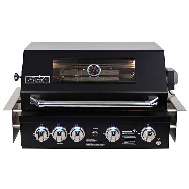 Cabinex Smart 4-Burner Black BBQ Kitchen Package with Concrete Benchtop - Small Size