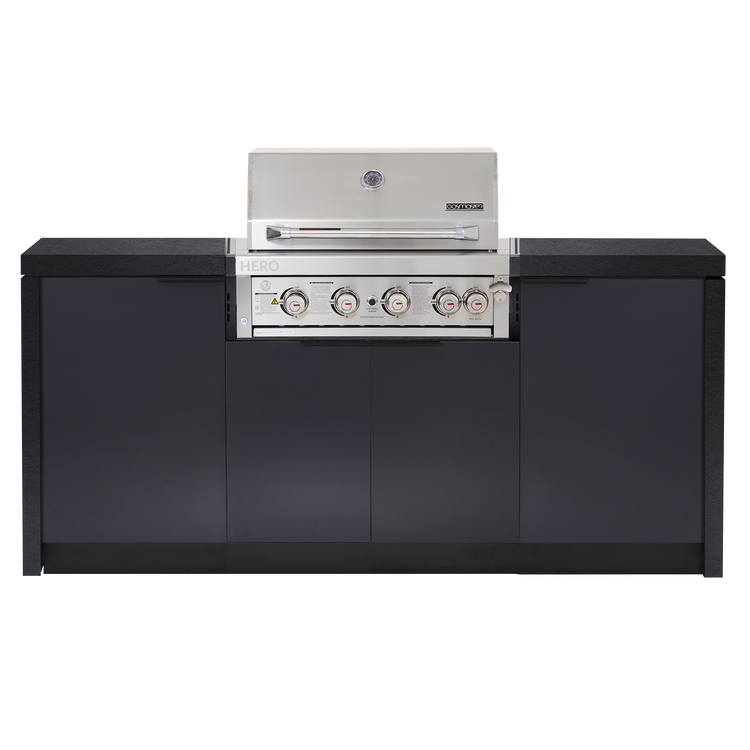 Cabinex Hero 4-Burner Kitchen Package with Custom Concrete Benchtop
