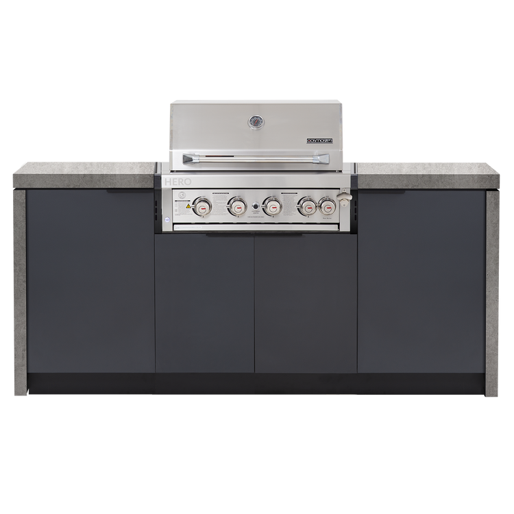 Cabinex Hero 4-Burner Kitchen Package with Custom Concrete Benchtop