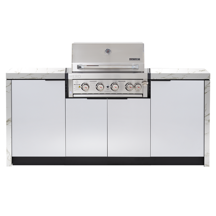 Cabinex Hero 4-Burner Kitchen Package with Custom Concrete Benchtop