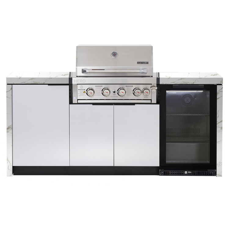 Cabinex Hero 4-Burner Kitchen Package with Custom Concrete Benchtop