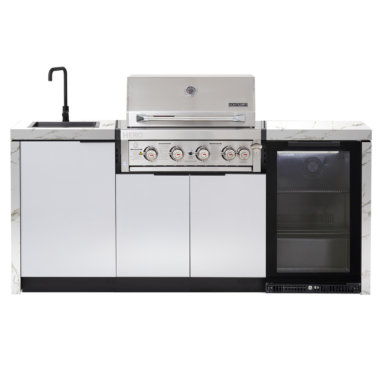 Cabinex Hero 4-Burner Kitchen Package with Custom Concrete Benchtop