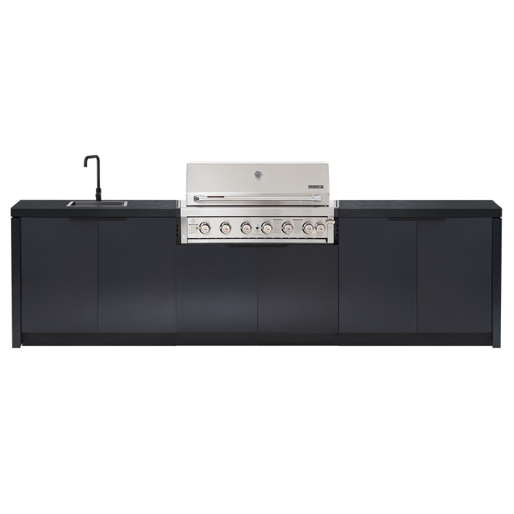 Cabinex Hero Classic 6-Burner Kitchen Package with Custom Concrete Benchtop