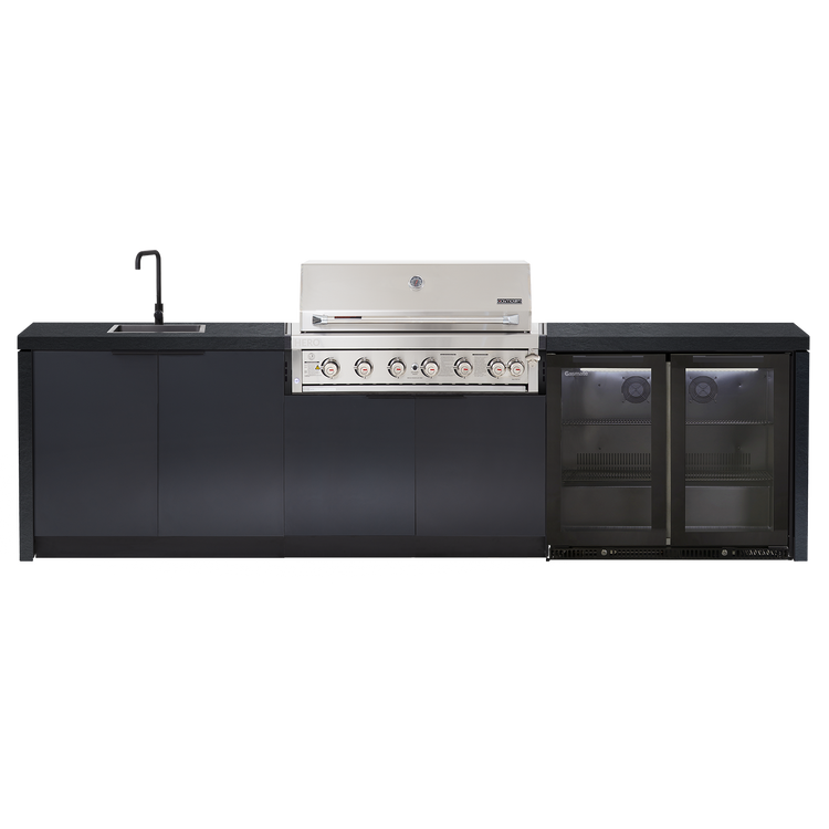 Cabinex Hero Classic 6-Burner Kitchen Package with Custom Concrete Benchtop