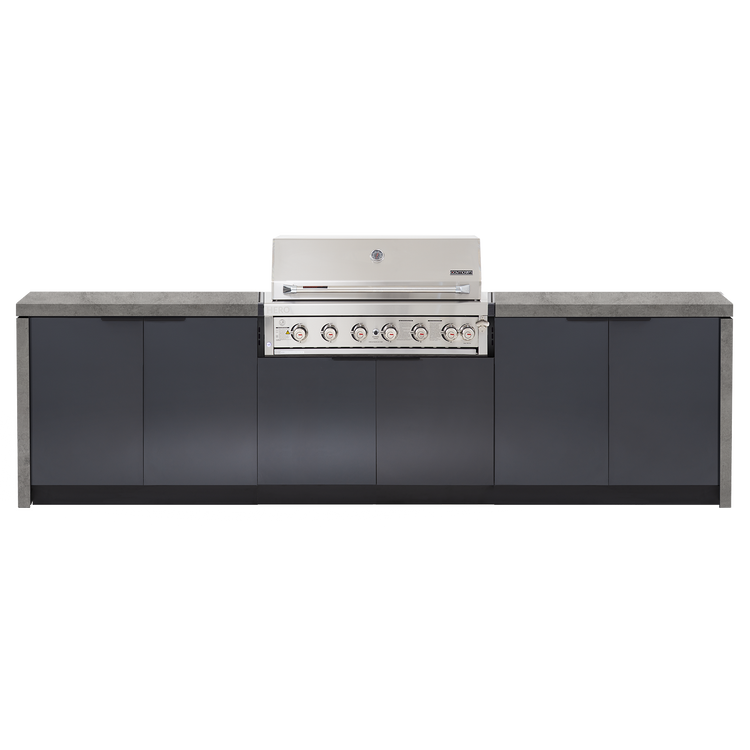 Cabinex Hero Classic 6-Burner Kitchen Package with Custom Concrete Benchtop