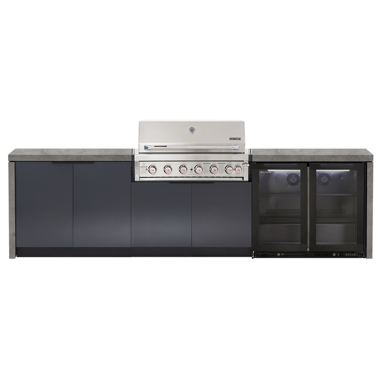 Cabinex Hero Classic 6-Burner Kitchen Package with Custom Concrete Benchtop