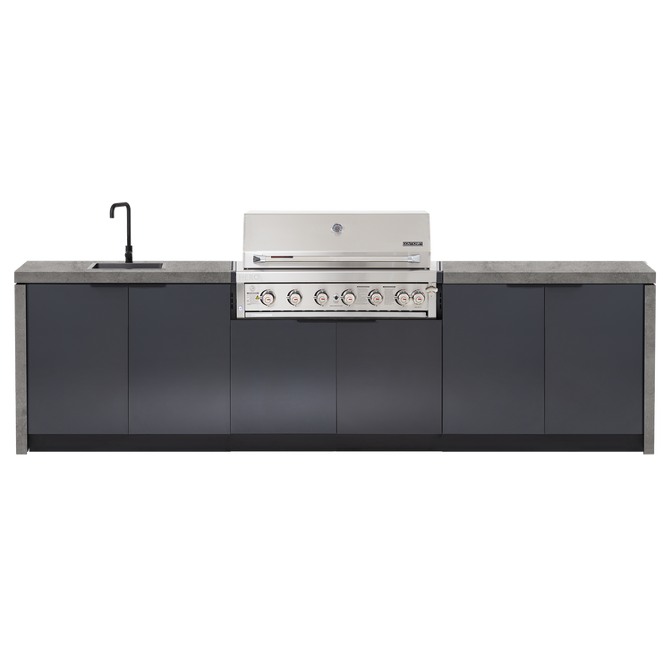 Cabinex Hero Classic 6-Burner Kitchen Package with Custom Concrete Benchtop