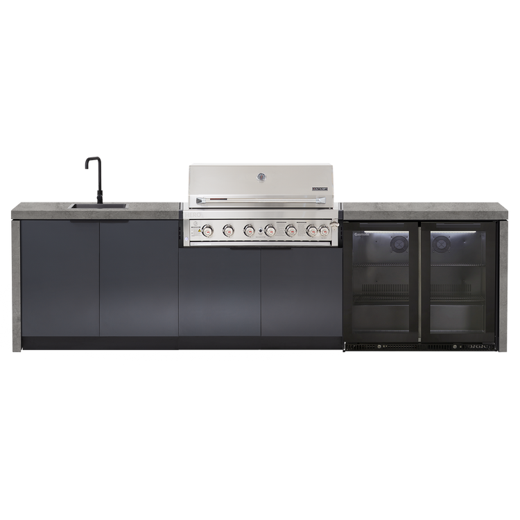 Cabinex Hero Classic 6-Burner Kitchen Package with Custom Concrete Benchtop