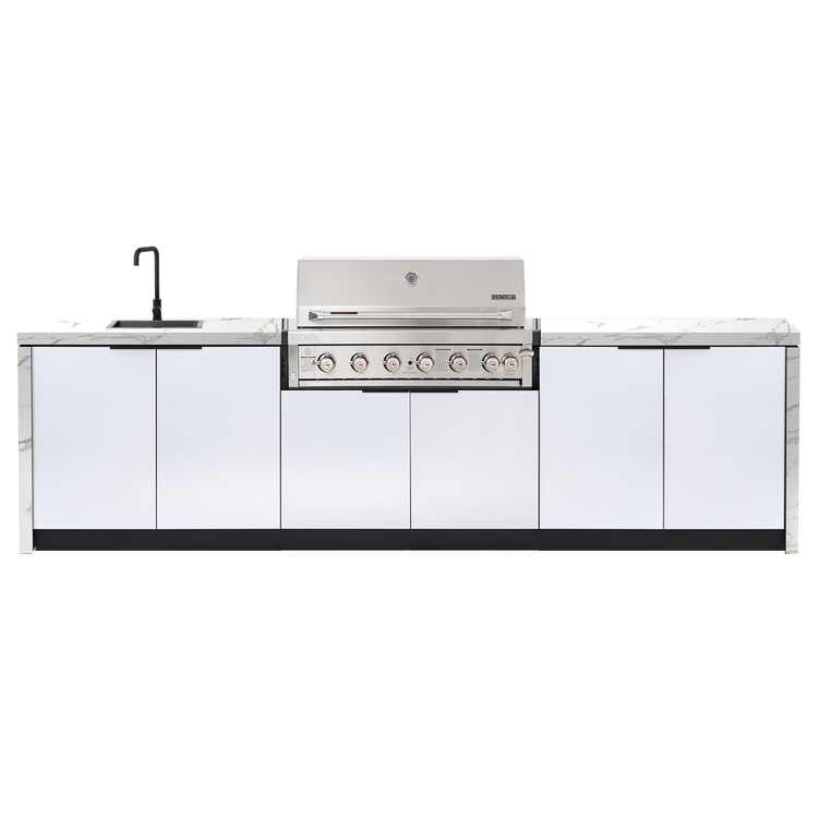 Cabinex Hero Classic 6-Burner Kitchen Package with Custom Concrete Benchtop