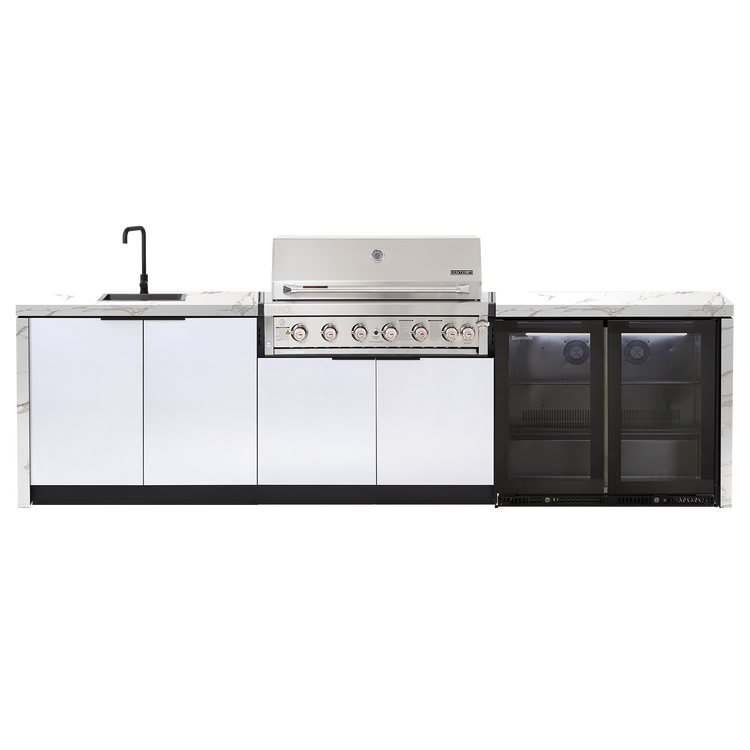 Cabinex Hero Classic 6-Burner Kitchen Package with Custom Concrete Benchtop