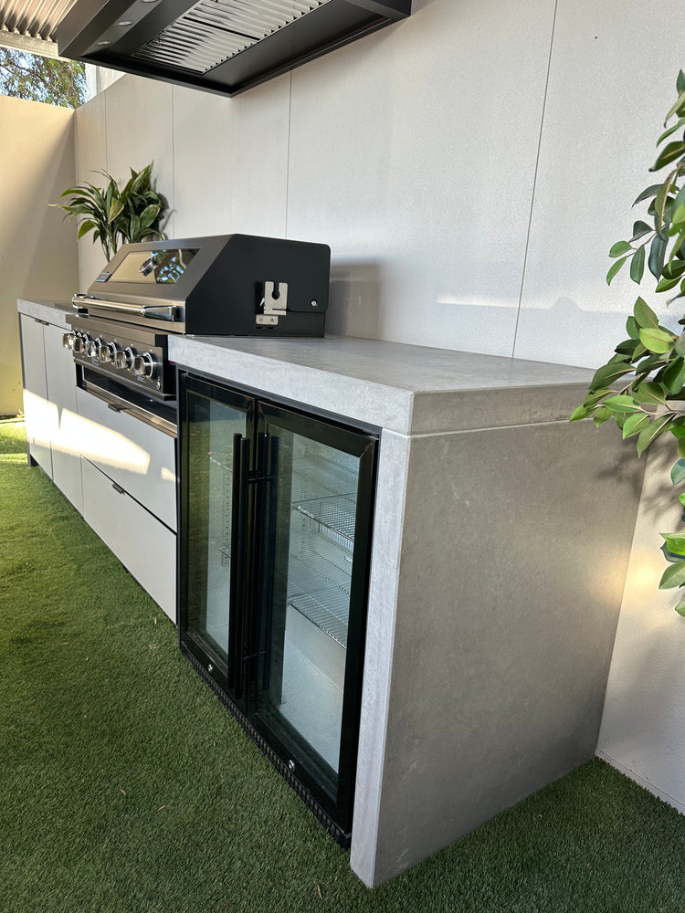 Custom Made Ex Display Custom concrete benchtop - Installed