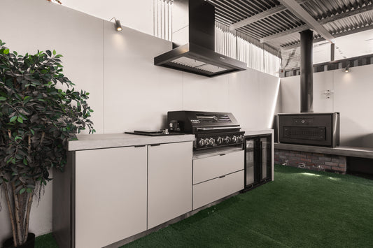 Custom Made Ex Display Custom concrete benchtop - Installed