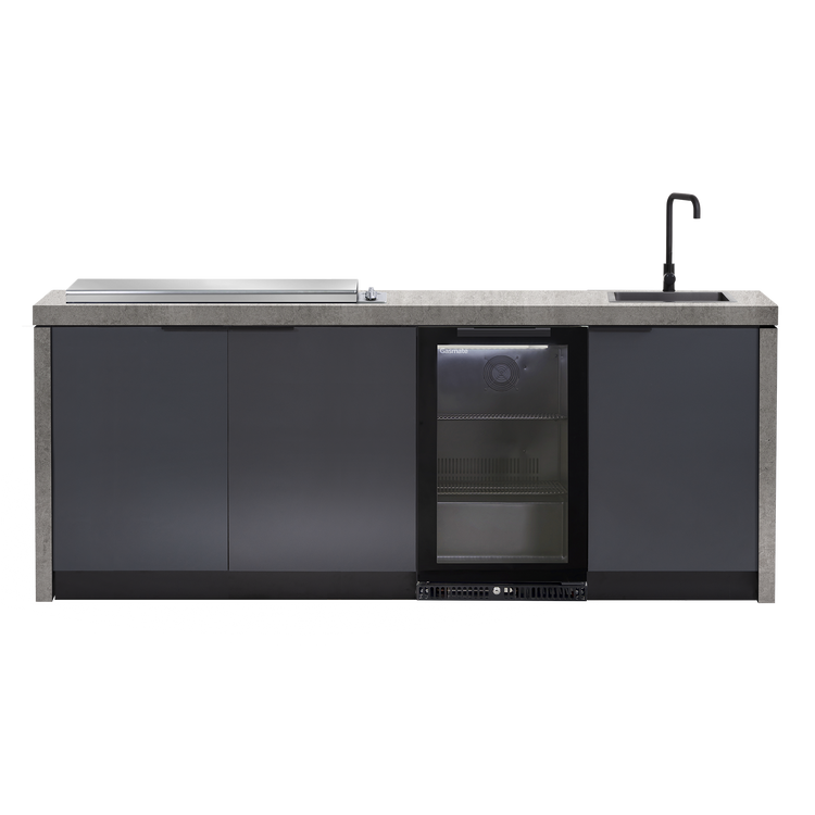 Cabinex Minimal Outdoor Kitchen with Stainless Steel Artusi BBQ