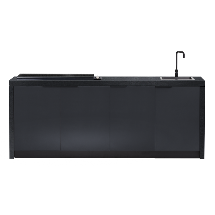 Cabinex Minimal Outdoor Kitchen with Matte Black Artusi BBQ