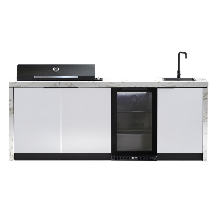 Cabinex Minimal Outdoor Kitchen with Matte Black Artusi BBQ