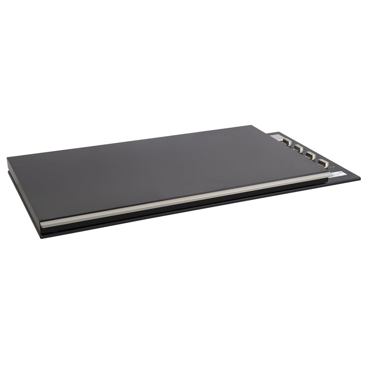 Artusi Matte Black 4 Burner Built-In BBQ with Flat Lid