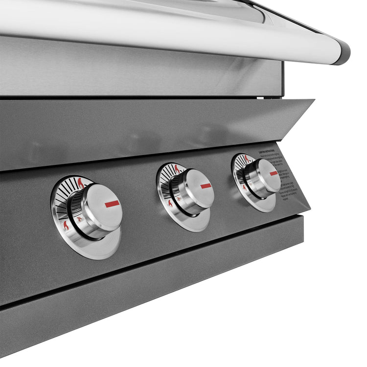 BeefEater 1600 Series Dark 4 Burner Built-in BBQ