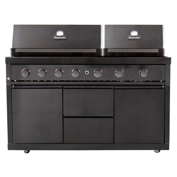 Gasmate Nova Graphite Twin Hood 6-Burner BBQ Kitchen Package 2