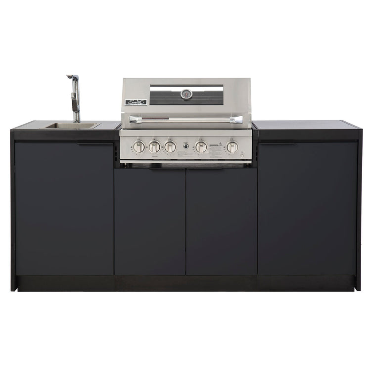 Cabinex Smart 4-Burner SS BBQ Kitchen Package with Concrete Benchtop - Small Size