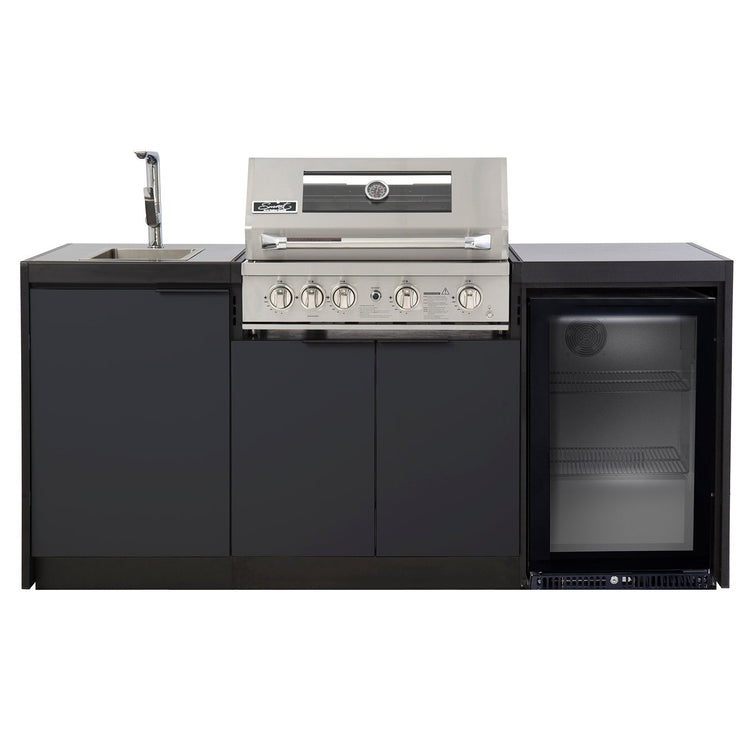 Cabinex Smart 4-Burner SS BBQ Kitchen Package with Concrete Benchtop - Small Size