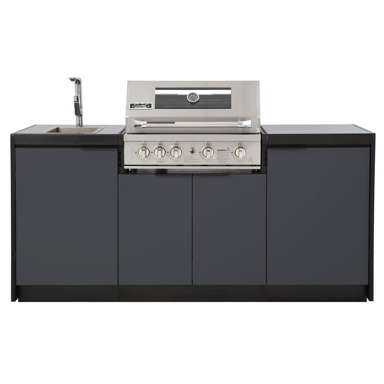 Cabinex Smart 4-Burner SS BBQ Kitchen Package with Concrete Benchtop - Small Size