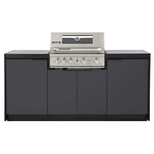 Cabinex Smart 4-Burner SS BBQ Kitchen Package with Concrete Benchtop - Small Size