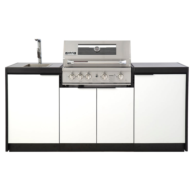 Cabinex Smart 4-Burner SS BBQ Kitchen Package with Concrete Benchtop - Small Size