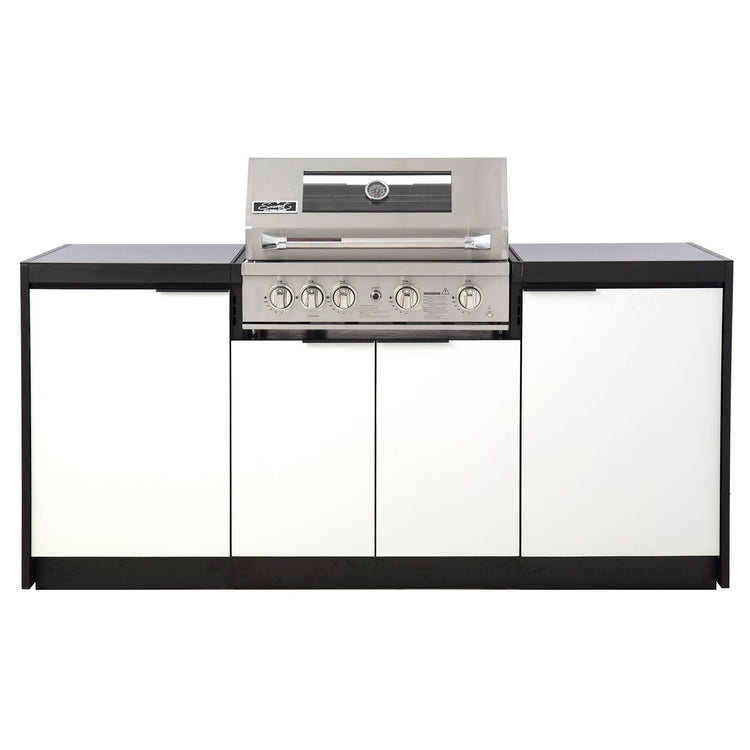 Cabinex Smart 4-Burner SS BBQ Kitchen Package with Concrete Benchtop - Small Size