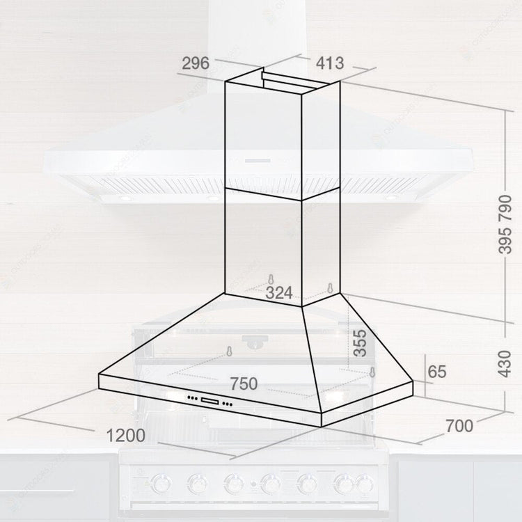 Gasmaster Medium Outdoor Stainless Steel BBQ Rangehood