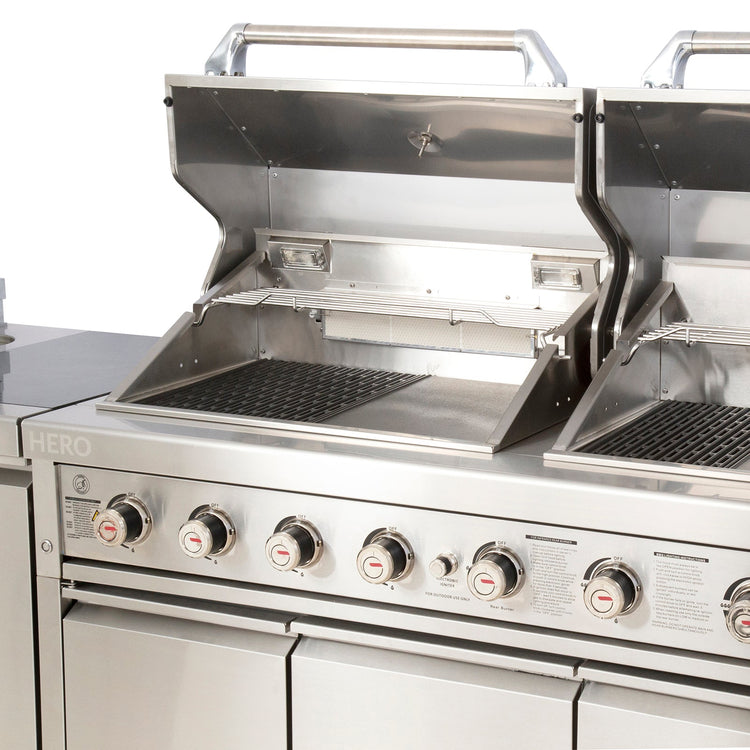 Gasmaster Hero Twin Hood 6 Burner BBQ Kitchen 3