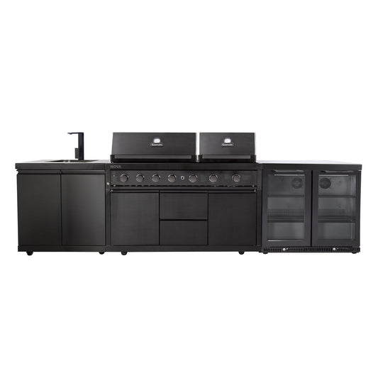 Gasmate Nova Graphite Twin Hood 6-Burner BBQ Kitchen Package 3