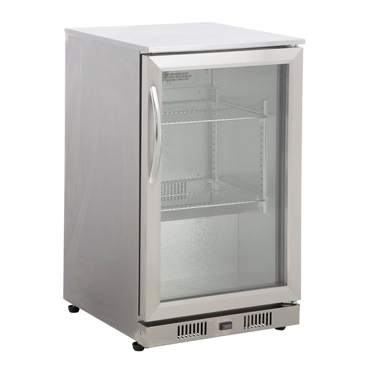 Gasmate 1-Door 118L Stainless Steel Bar Fridge