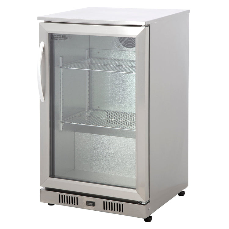 Gasmate 1-Door 118L Stainless Steel Bar Fridge