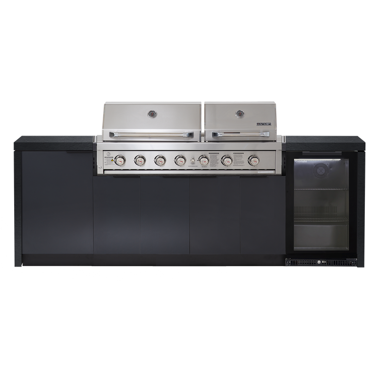 Cabinex Hero Twin Hood 6 Burner Package with Custom Concrete Benchtop