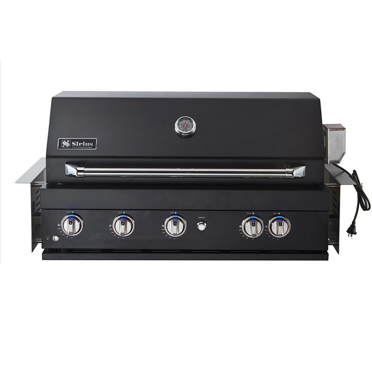 Sirius Built-In 5 Burner Gas BBQ - Black