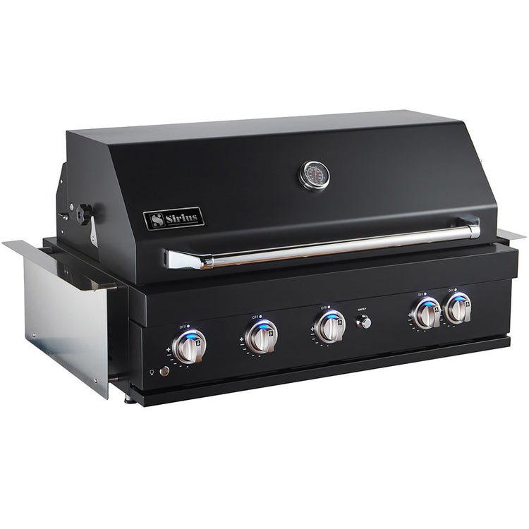 Sirius Built-In 5 Burner Gas BBQ - Black