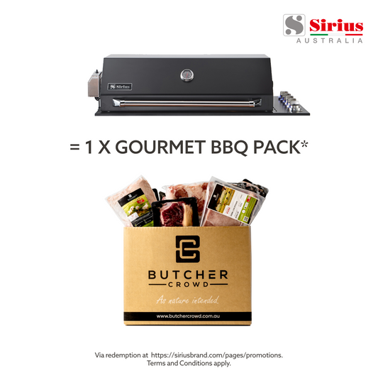 Sirius Drop-In 5 Burner Gas BBQ - Black