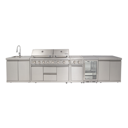 Gasmaster Hero Twin Hood 6 Burner BBQ Kitchen 1