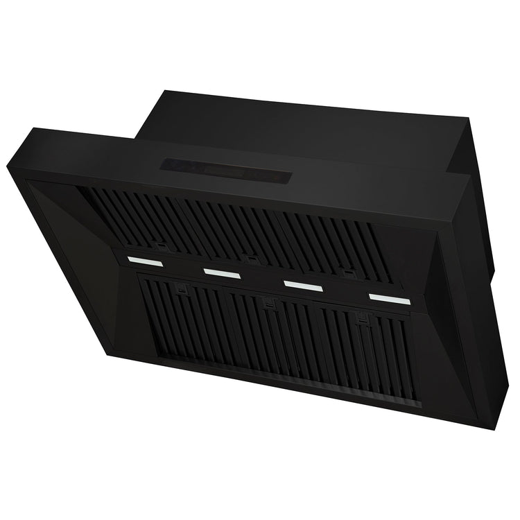 Excelsior Black 1200mm Wall Mounted BBQ Rangehood