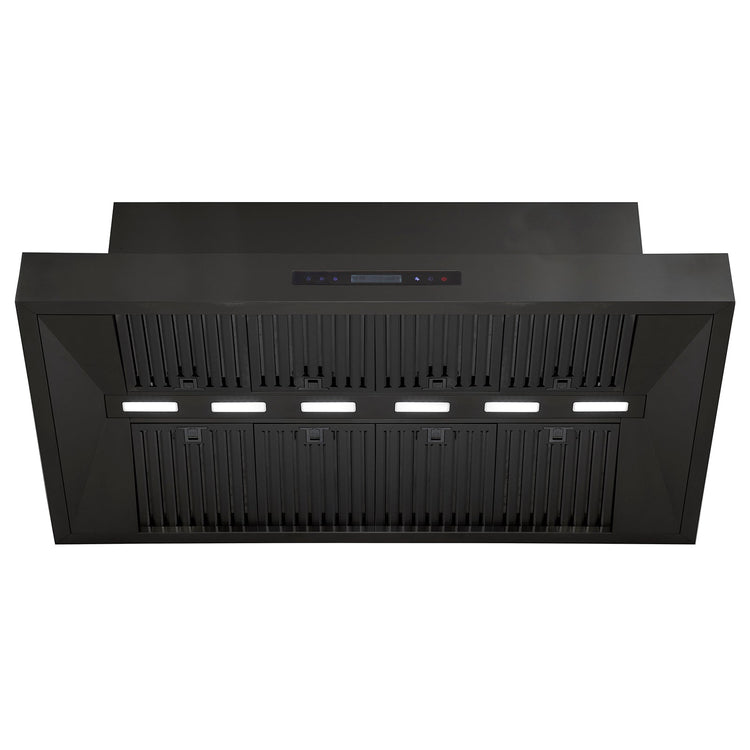 Excelsior Black 1480mm Wall Mounted BBQ Rangehood