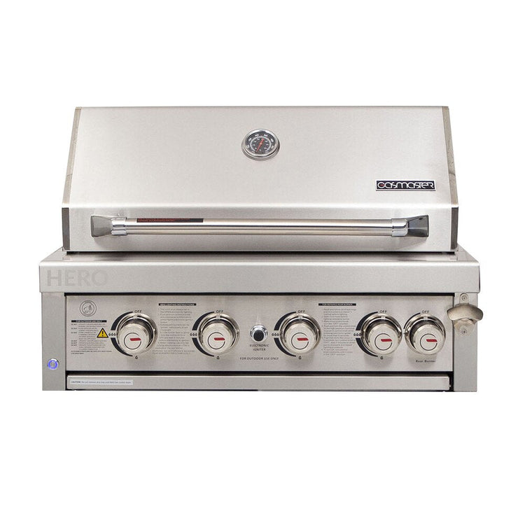 Gasmaster Hero 4 Burner Built-In BBQ