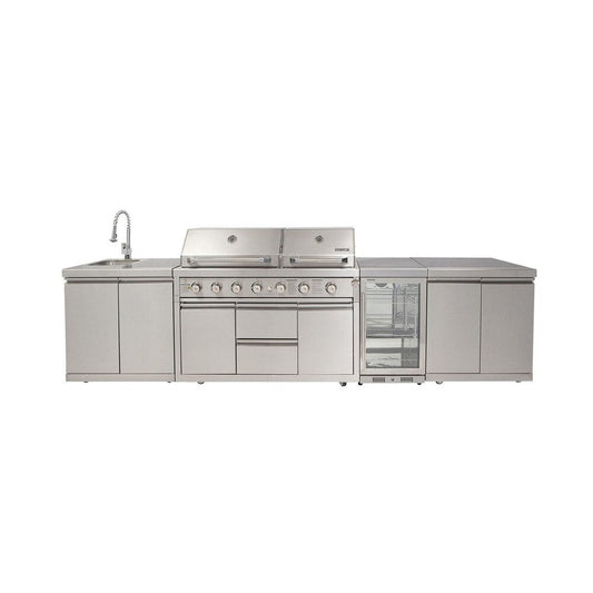 Gasmaster Hero Twin Hood 6 Burner BBQ Kitchen 2