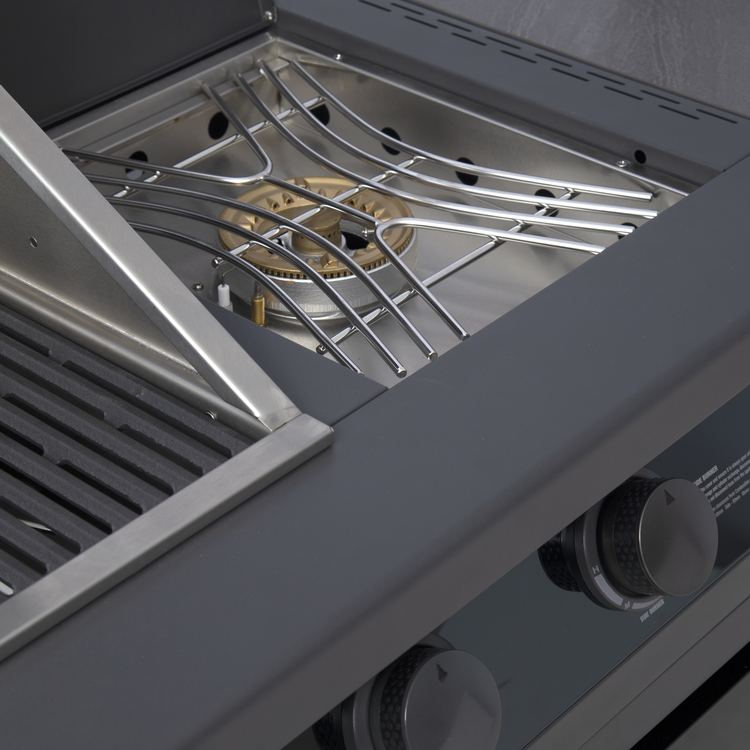 Gasmate Nova Graphite 6 Burner Built-In BBQ with Side Burner (MK2)